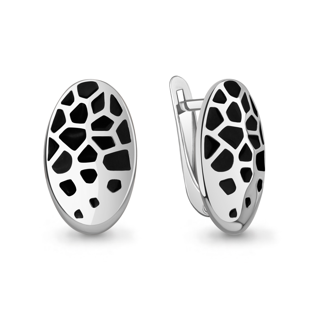 34828 Серьги из Серебра с эмалью