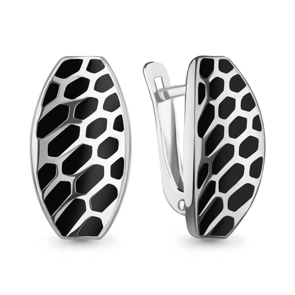 34829 Серьги из Серебра с эмалью