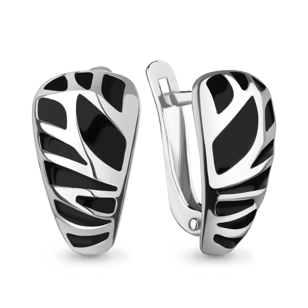 34830 Серьги из Серебра с эмалью