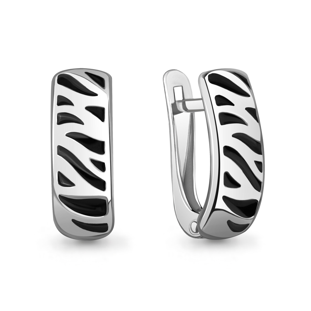 34836 Серьги из Серебра с эмалью