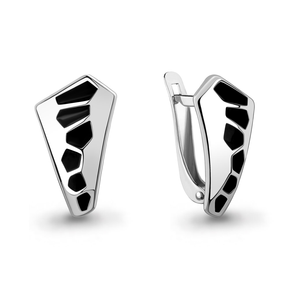 34842 Серьги из Серебра с эмалью