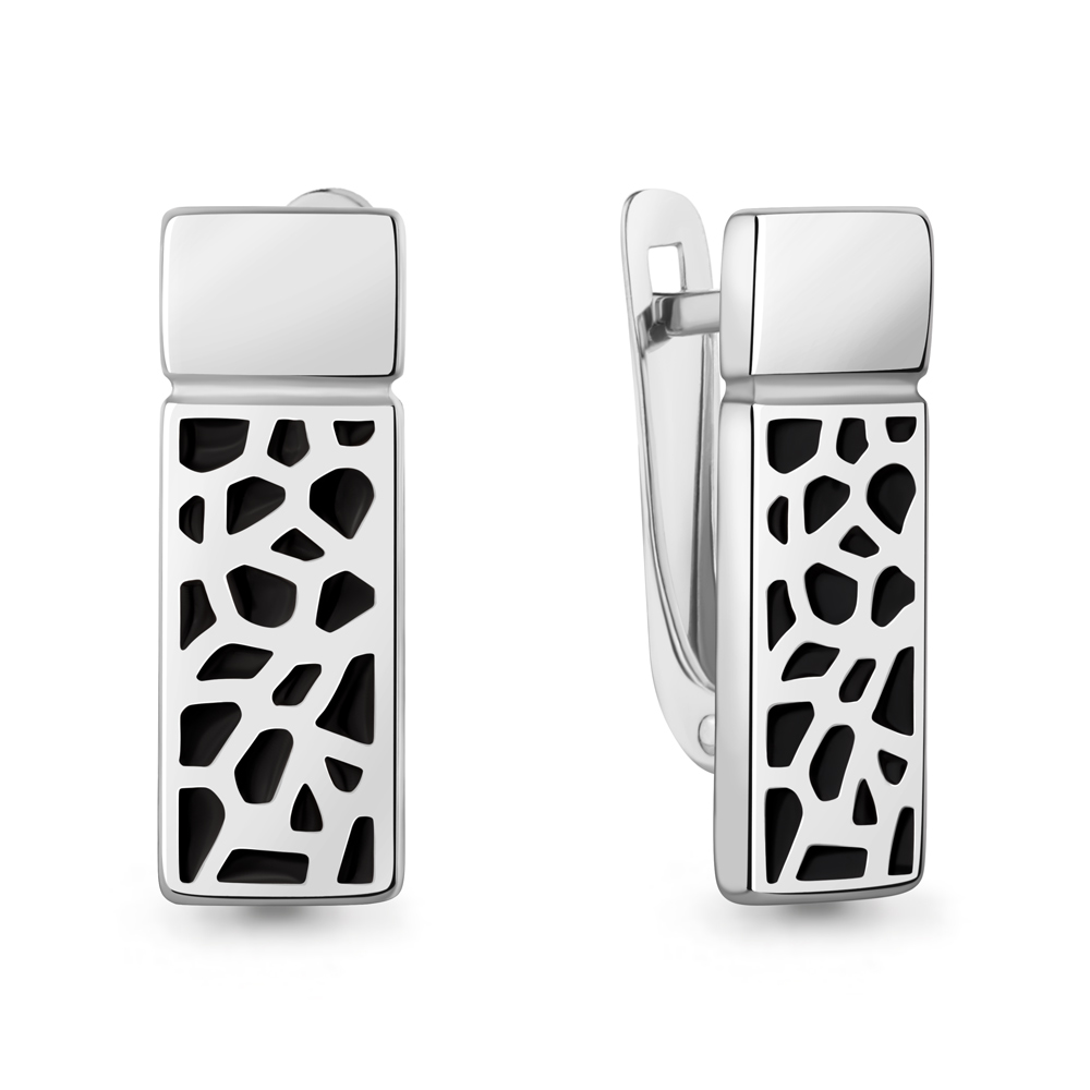 34843 Серьги из Серебра с эмалью