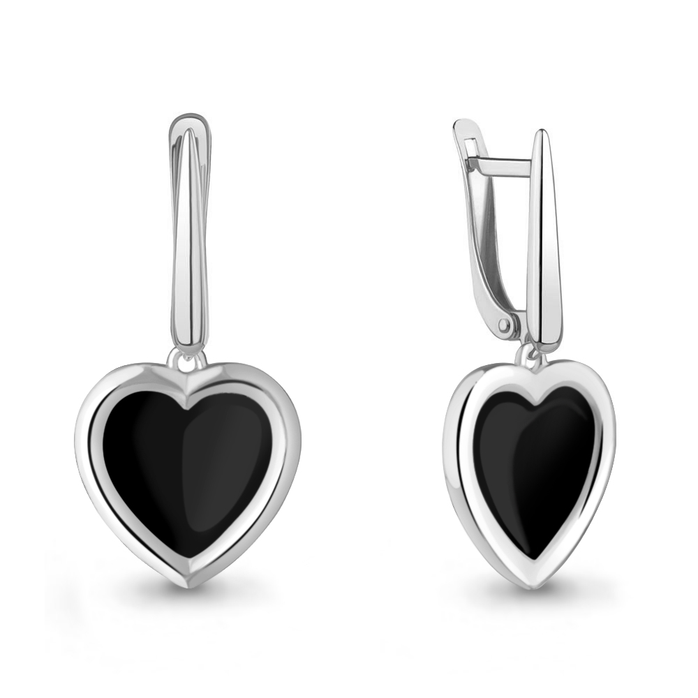 34886 Серьги из Серебра с эмалью