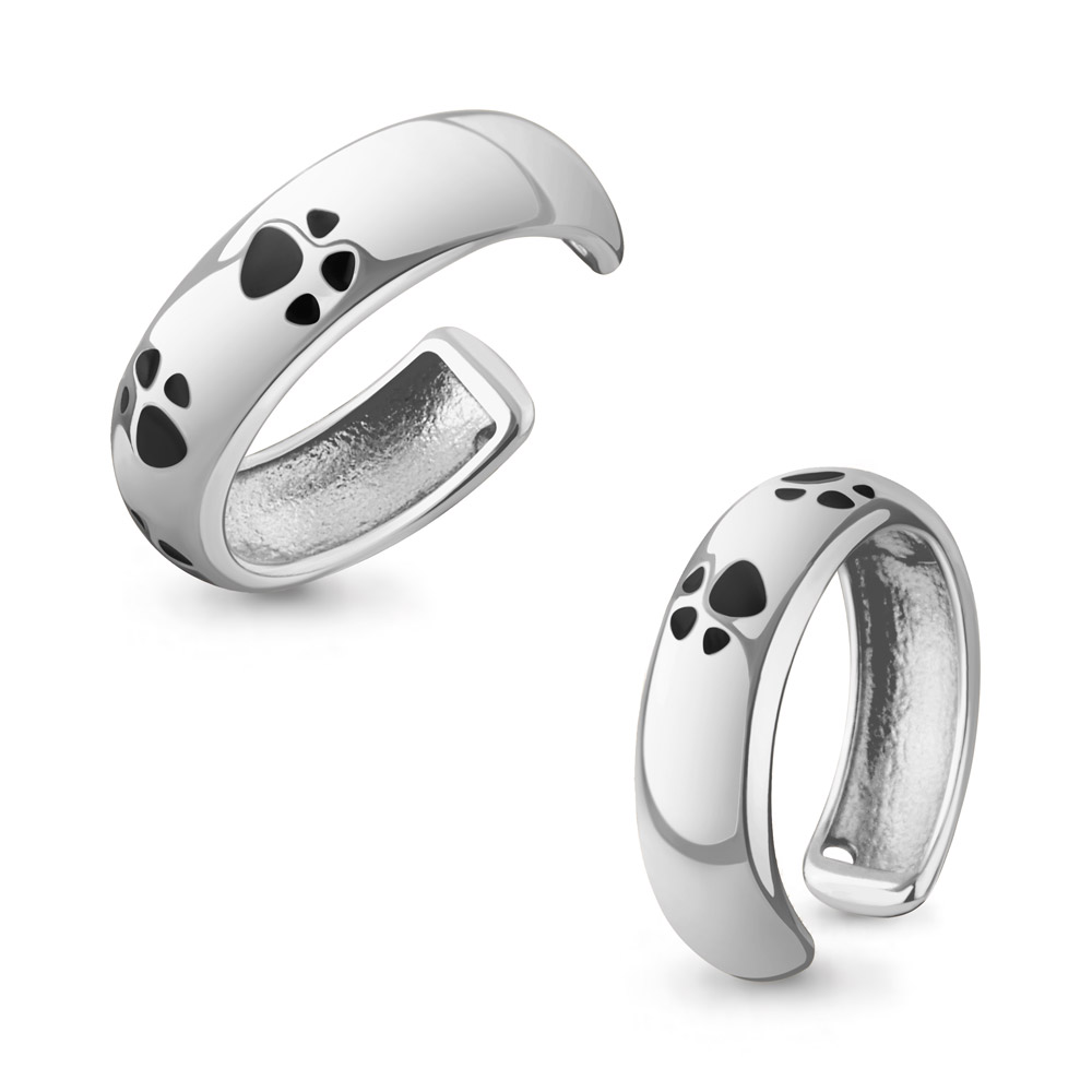 34923 Серьга из Серебра с эмалью