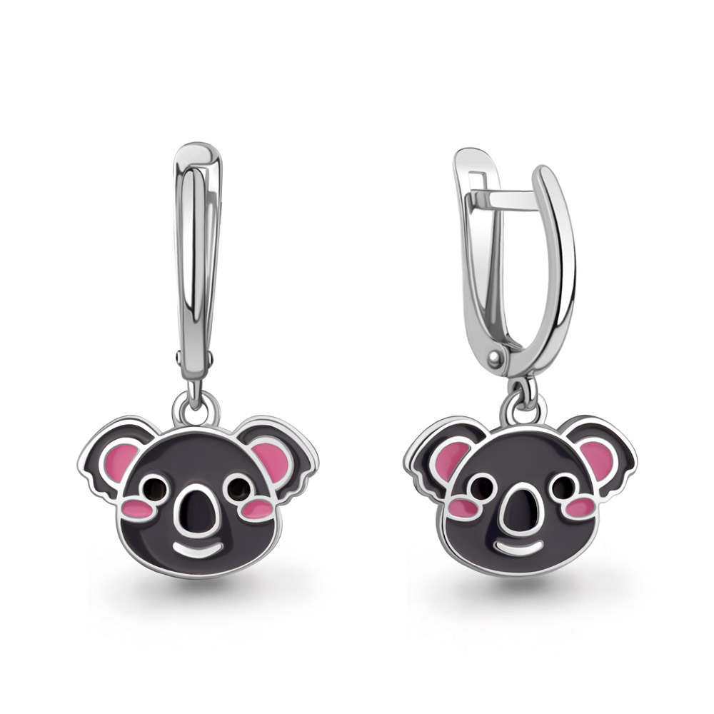 34927 Серьги из Серебра с эмалью