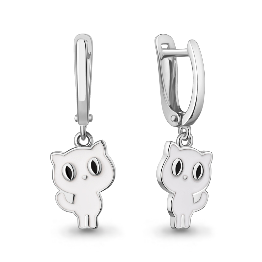 34930 Серьги из Серебра с эмалью