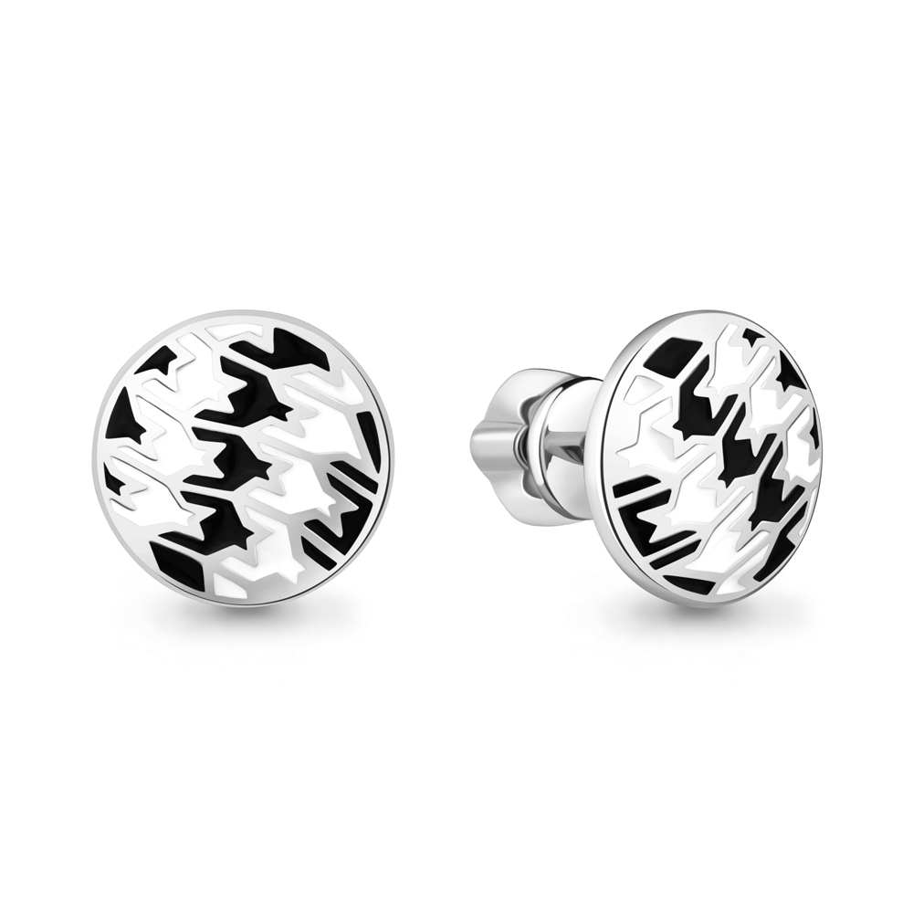 35015 Серьги из Серебра с эмалью