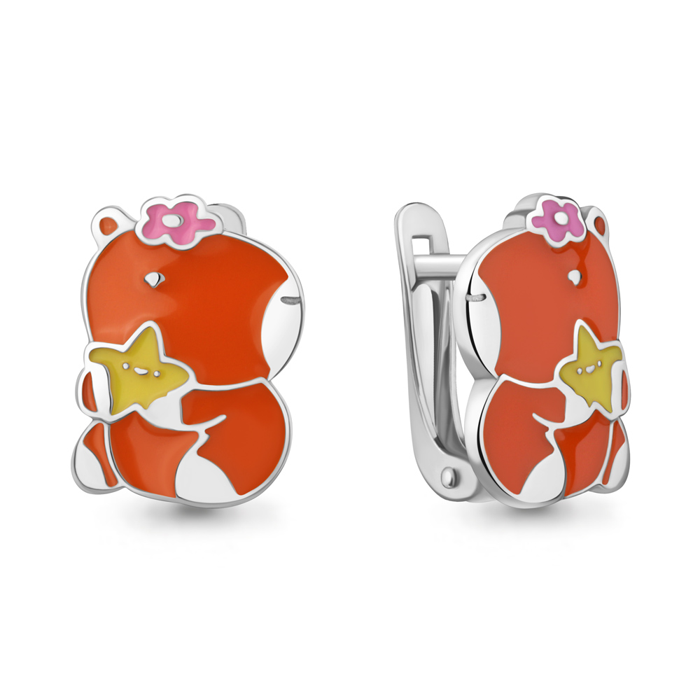 35244 Серьги из Серебра с эмалью