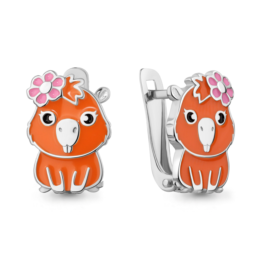 35245 Серьги из Серебра с эмалью