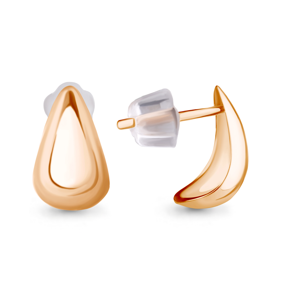 36193 Серьги из Золота с силиконами