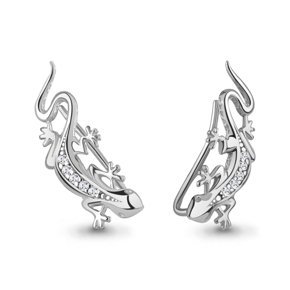 400116А Серьги из Серебра с фианитами