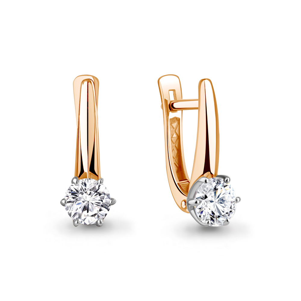 400397 Серьги из Золота с фианитами