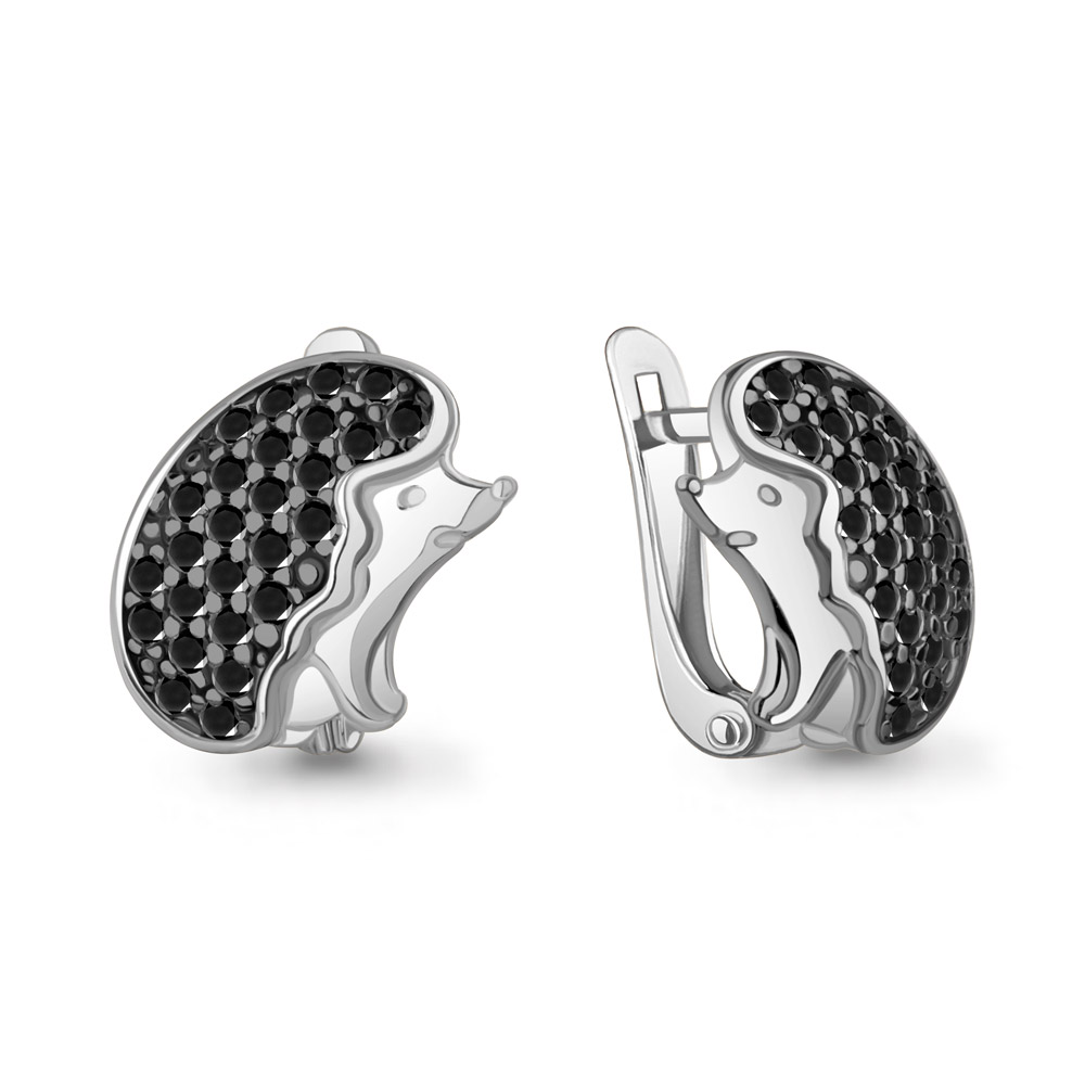 400507Ч Серьги из Серебра с нанокристаллами