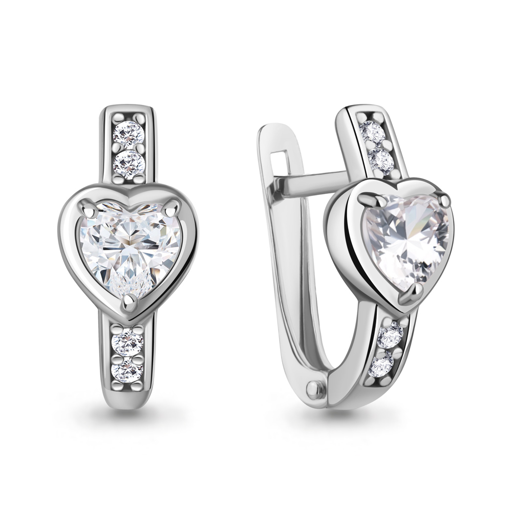 400513А Серьги из Серебра с фианитами