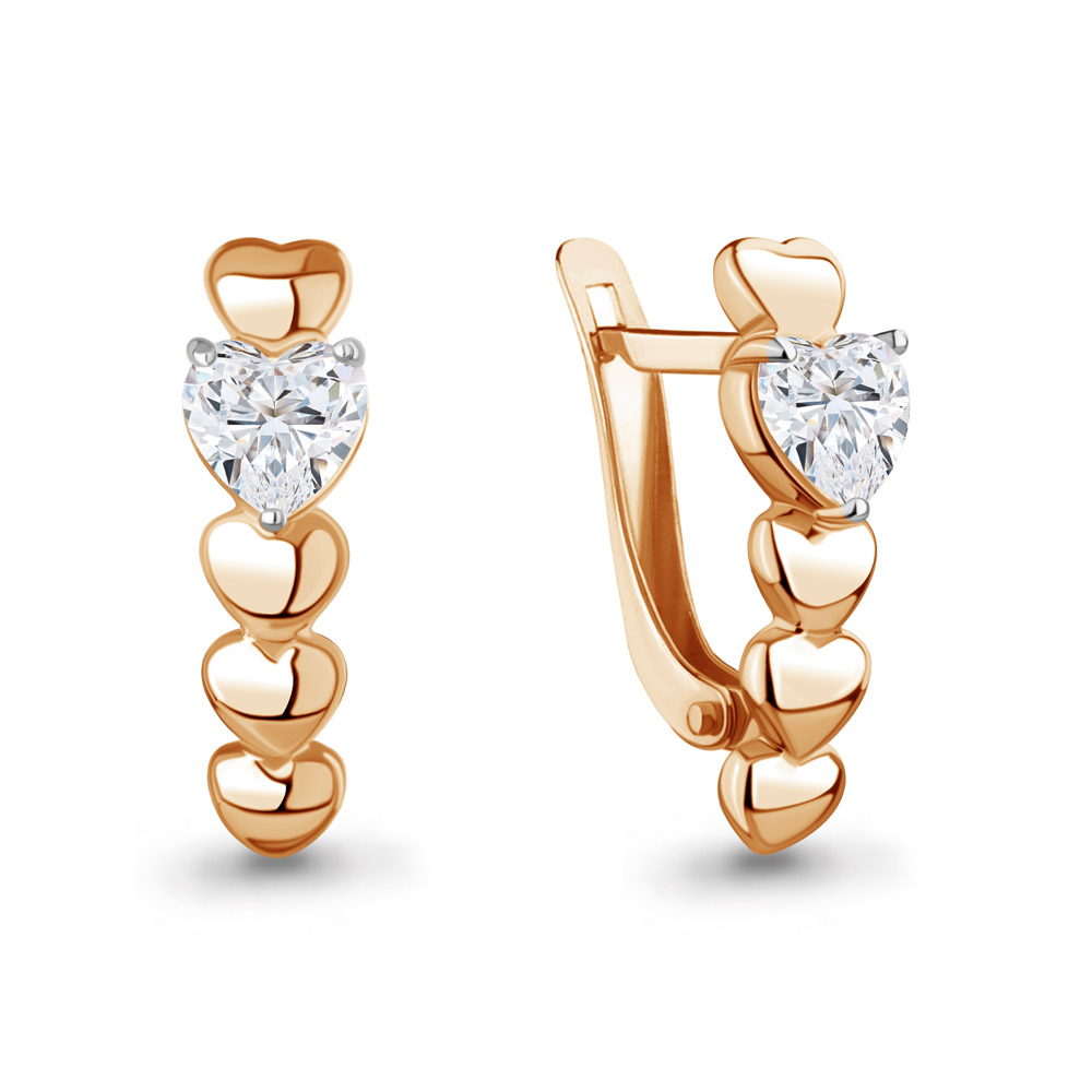 400521 Серьги из Золота с фианитами