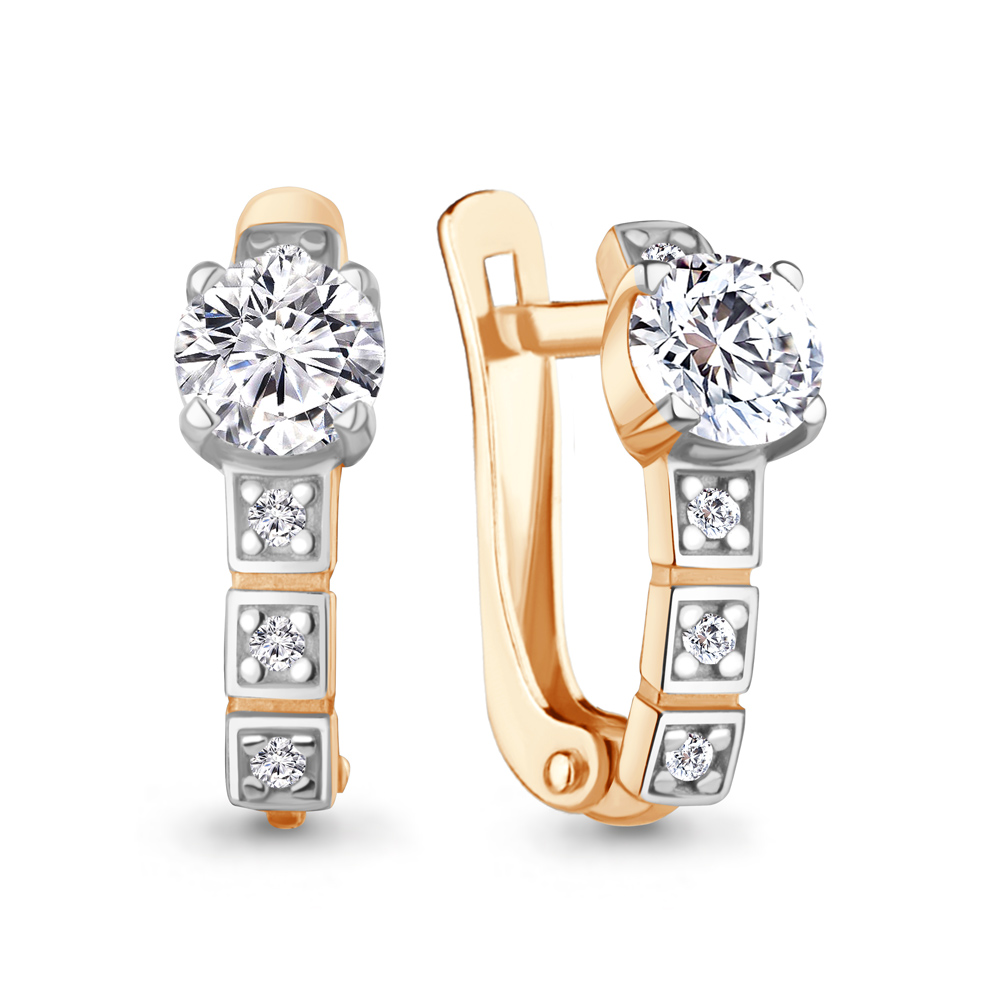 400535 Серьги из Золота с фианитами