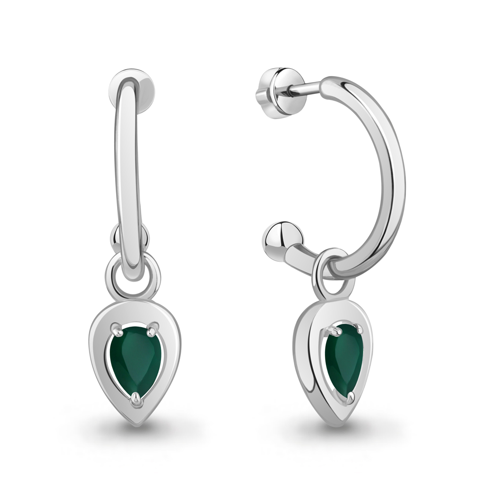 40055309 Серьги из Серебра с агатами