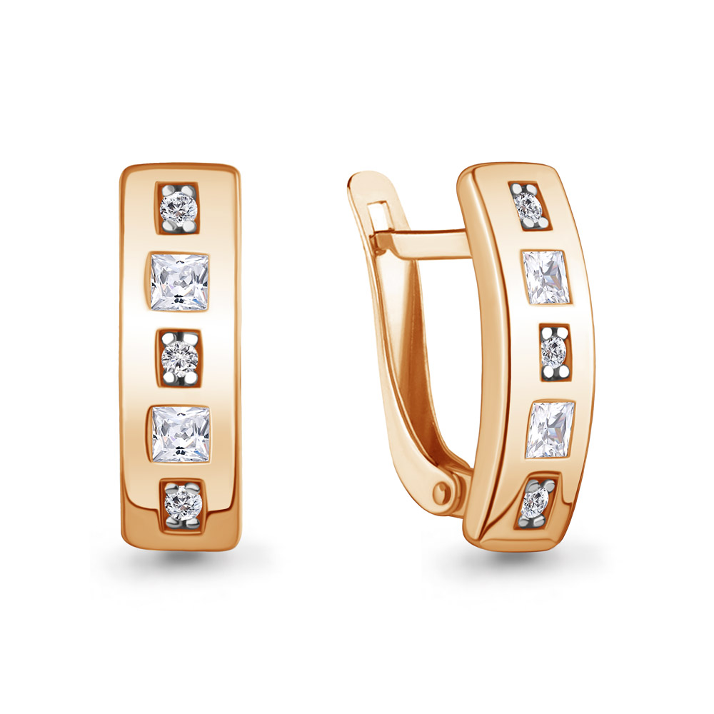 400621А Серьги из Золота с фианитами