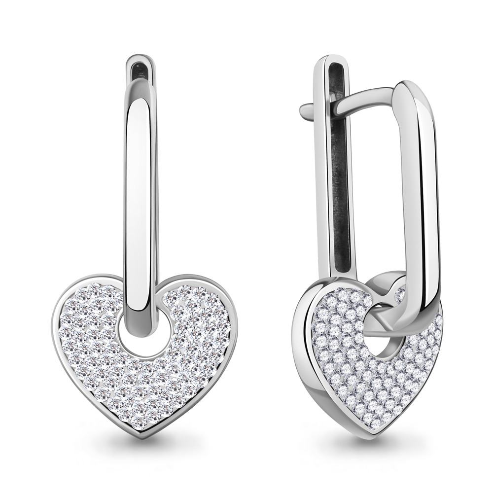 400781 Серьги из Серебра с стёклами