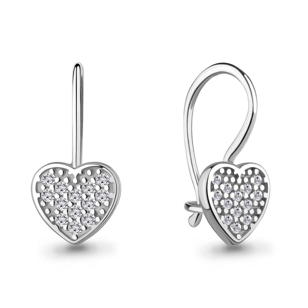 400859А Серьги из Серебра с фианитами