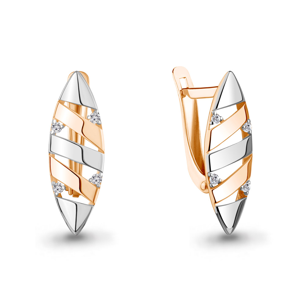 400936 Серьги из Золота с фианитами