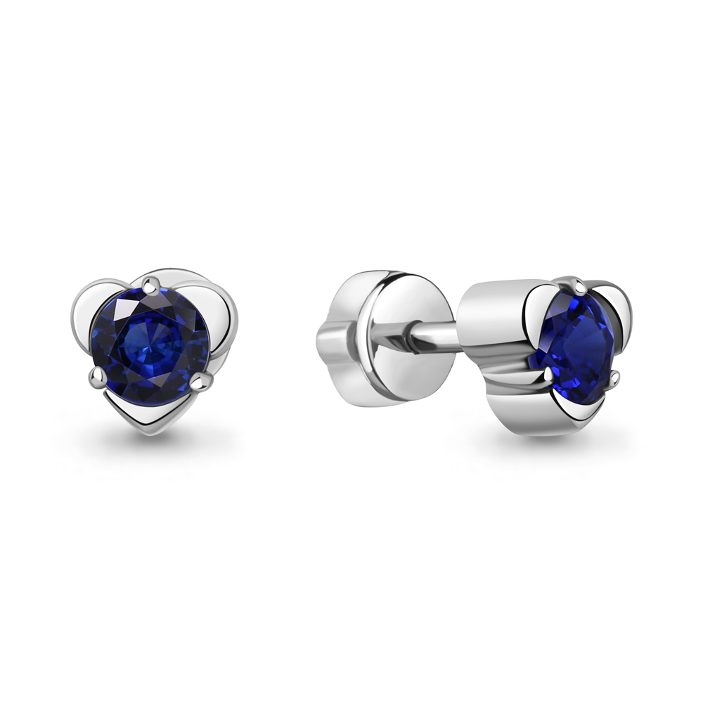 400963Н Серьги из Серебра с наносапфирами