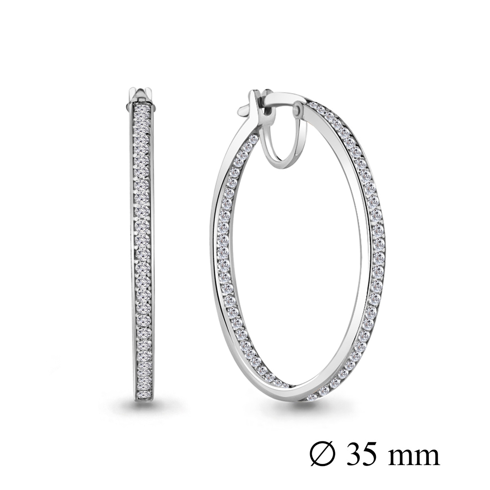 42427А Серьги из Серебра с фианитами