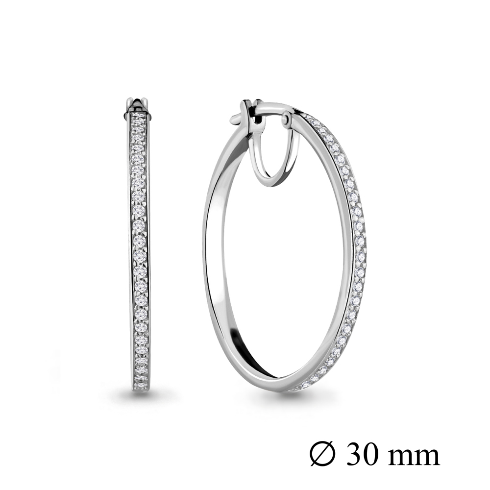42432А Серьги из Серебра с фианитами