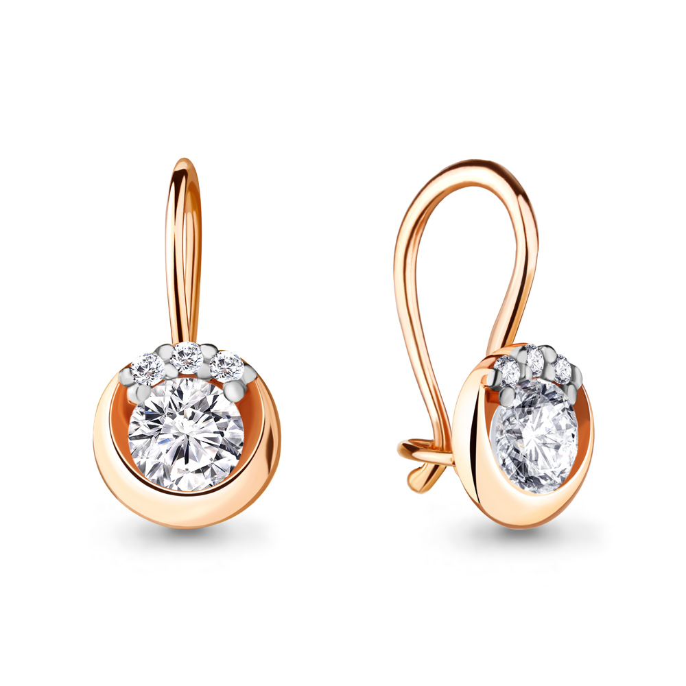 42678 Серьги из Золота с фианитами