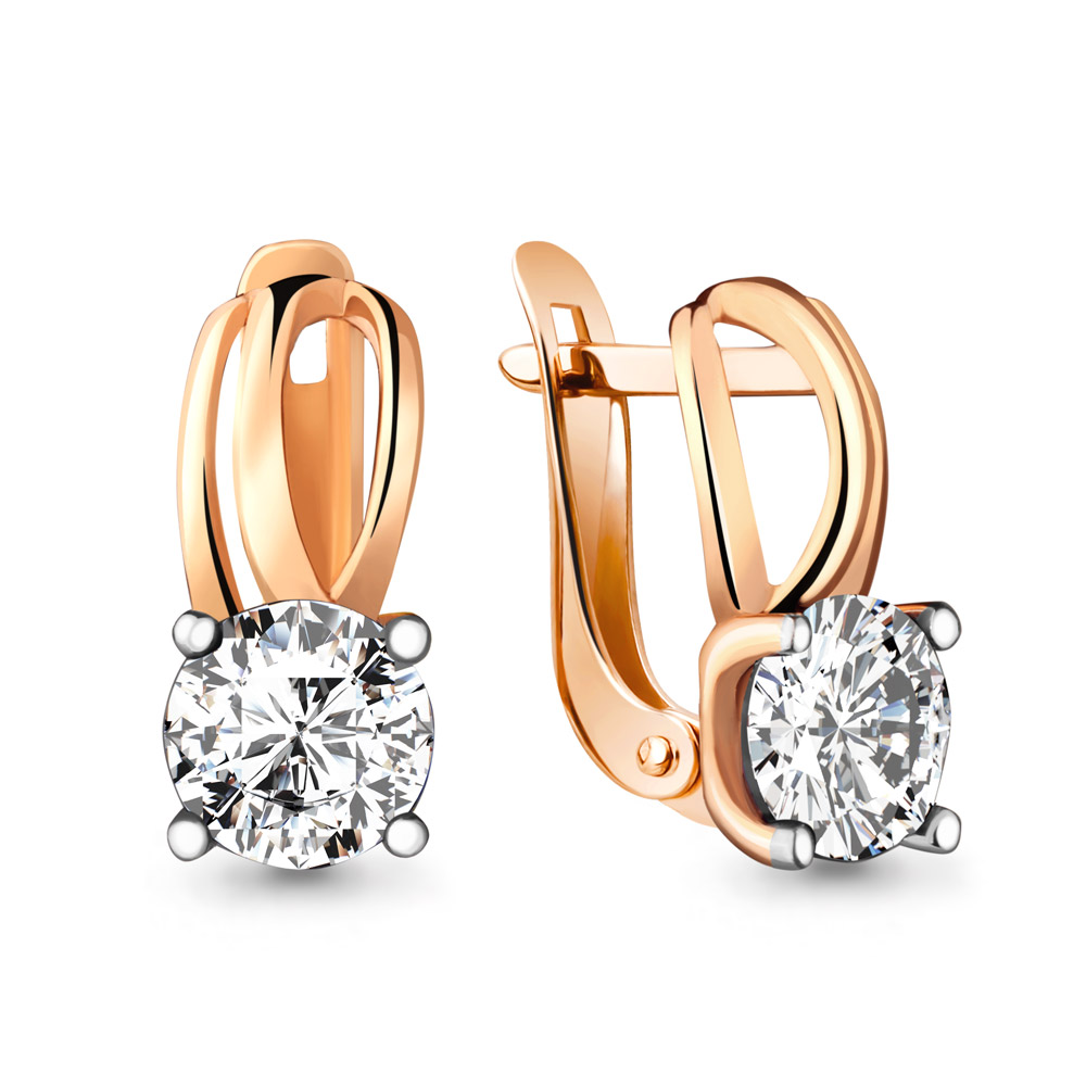 42988 Серьги из Золота с фианитами