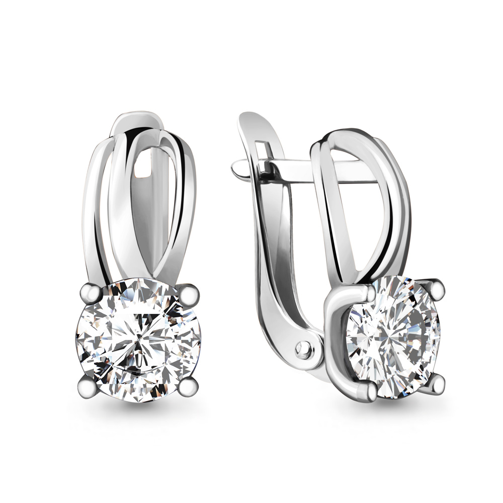 42988 Серьги из Серебра с фианитами