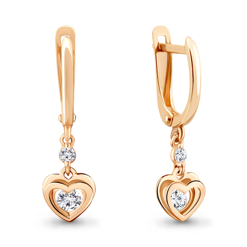 43103 Серьги из Золота с фианитами