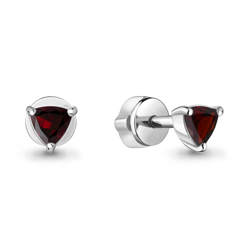 4319703 Серьги из Серебра с гранатами