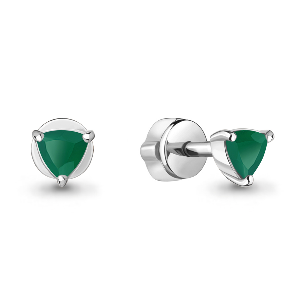 4319709 Серьги из Серебра с агатами