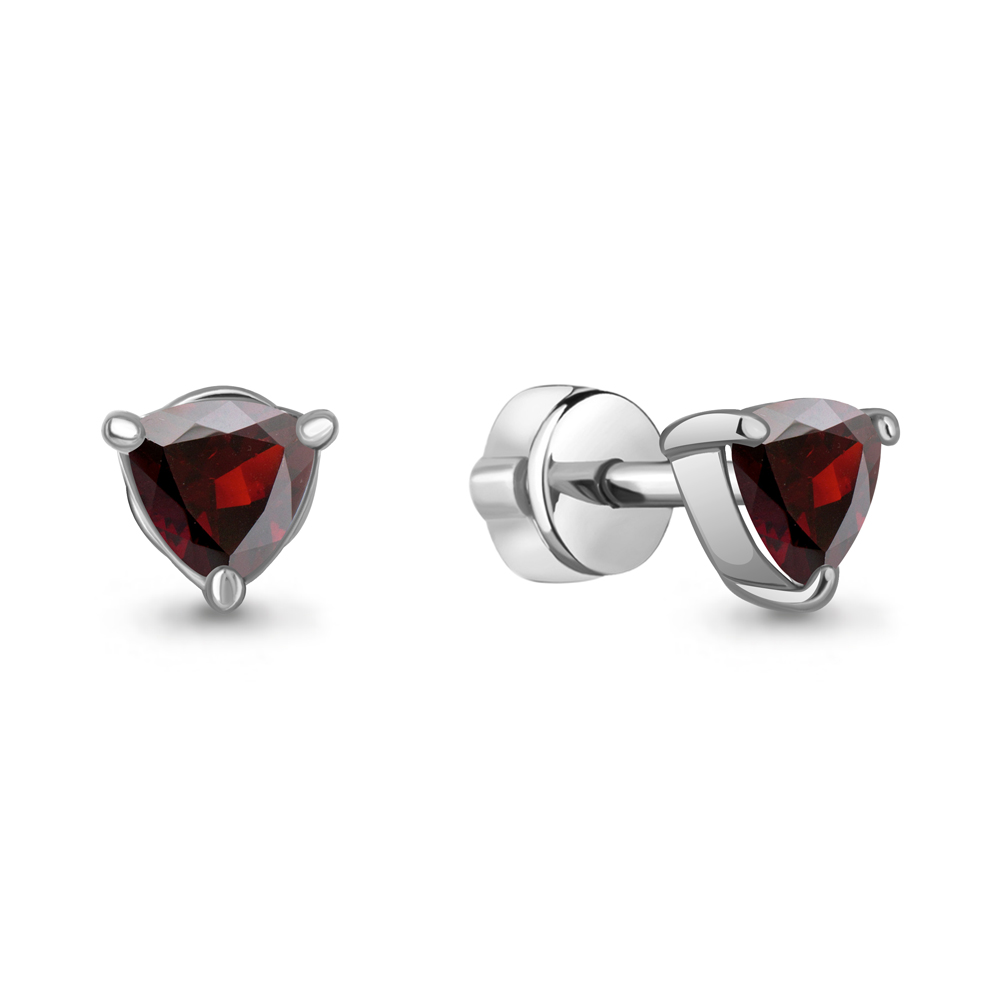 4319803 Серьги из Серебра с гранатами