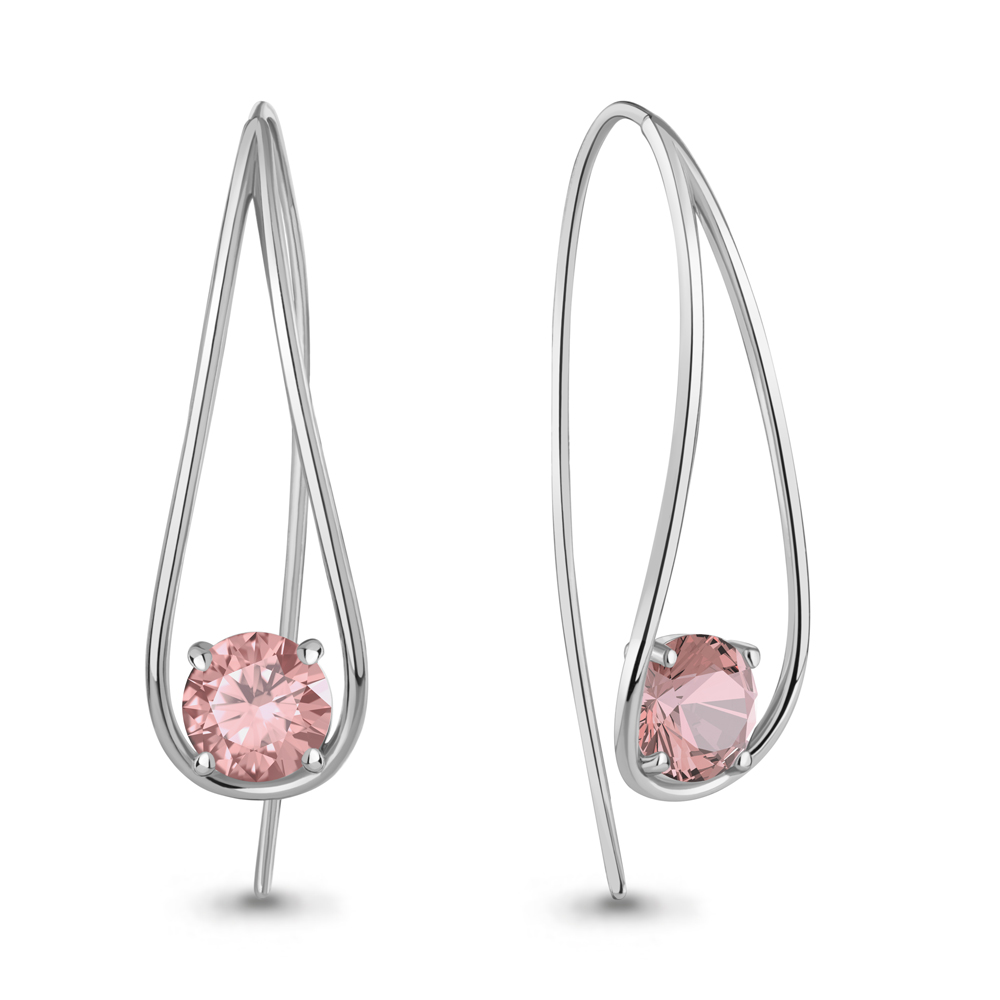 4321690 Серьги из Серебра с наноморганитами