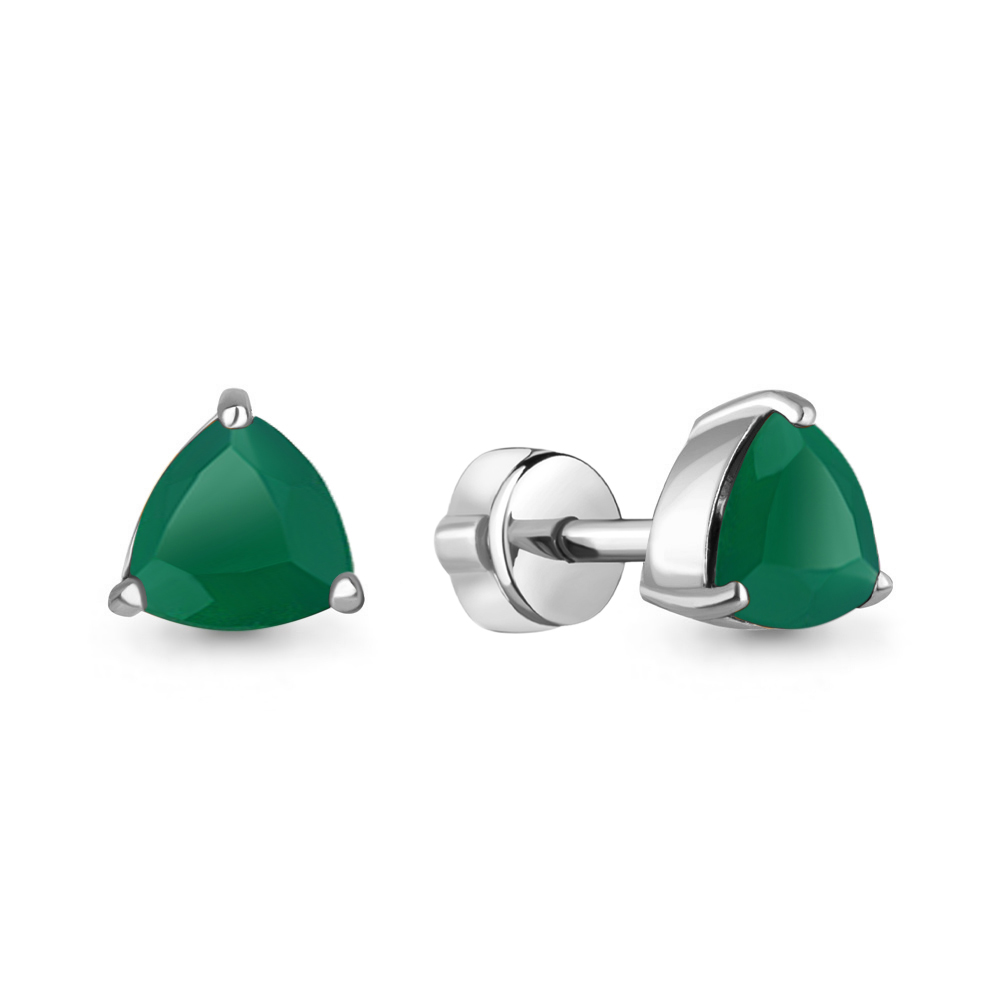 4390109 Серьги из Серебра с агатами