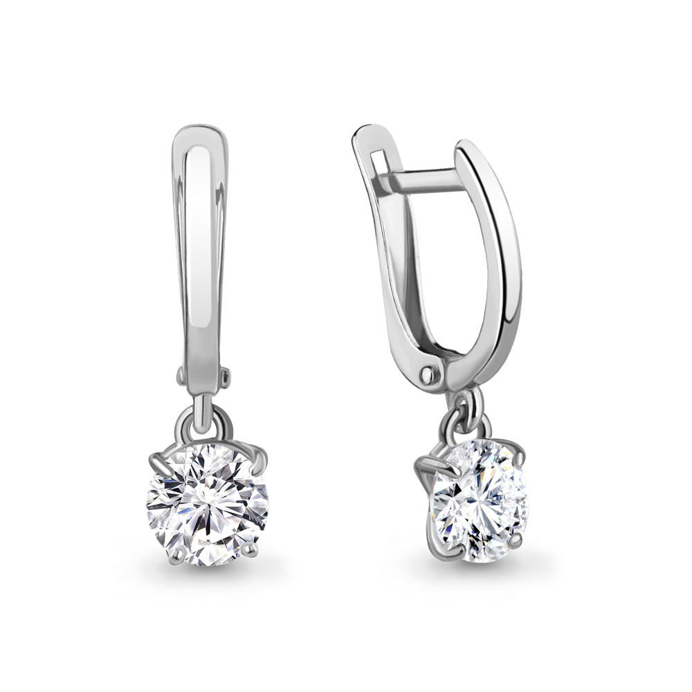 44011 Серьги из Серебра с фианитами