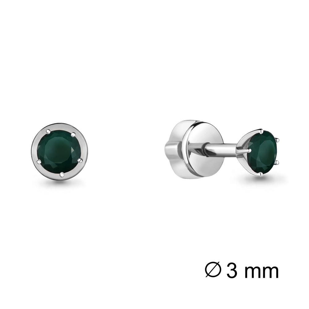 4403509 Серьги из Серебра с агатами