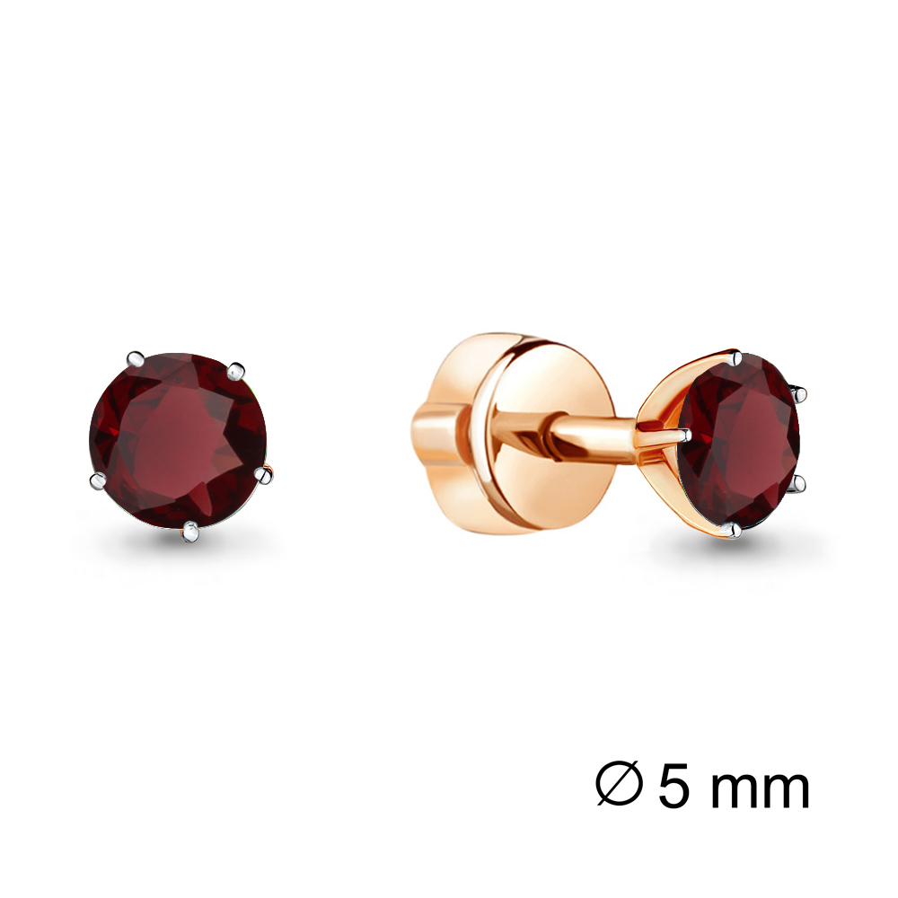 4403703 Серьги из Золота с гранатами