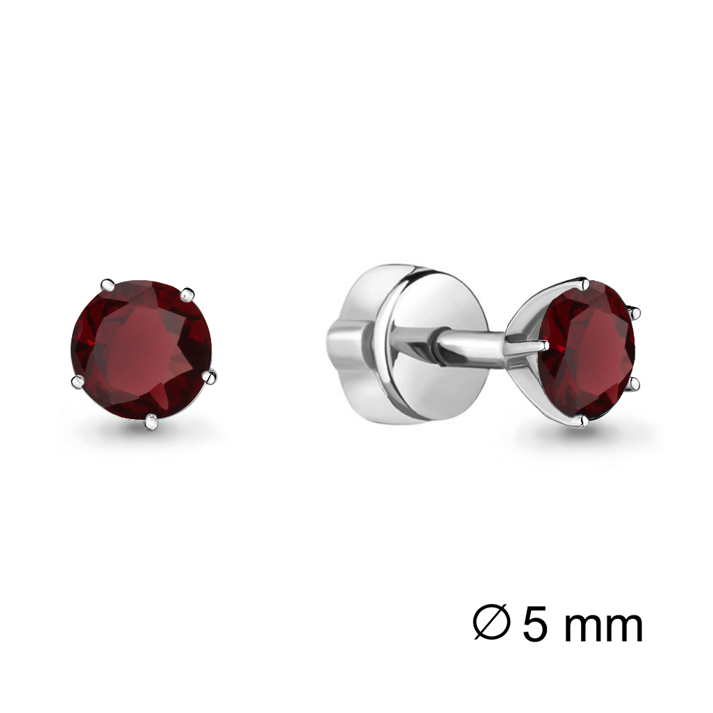 4403703 Серьги из Серебра с гранатами