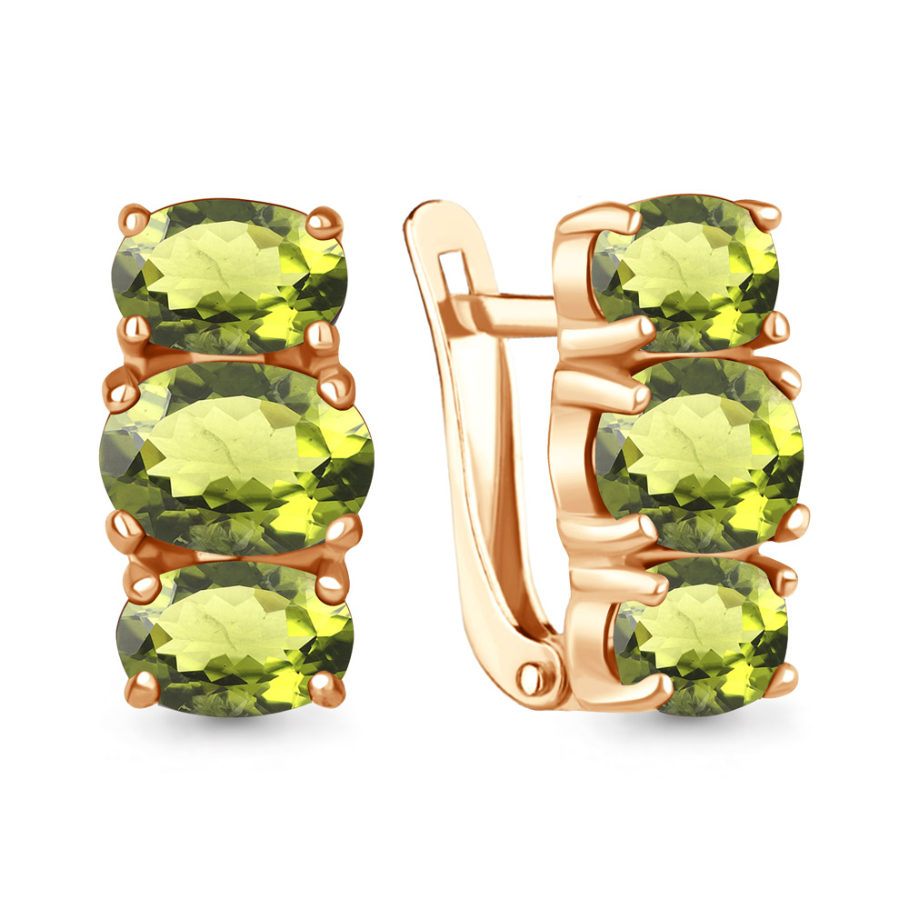 4429507 Серьги из Золота с хризолитами