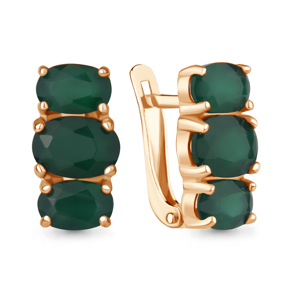 4429509 Серьги из Золота с агатами