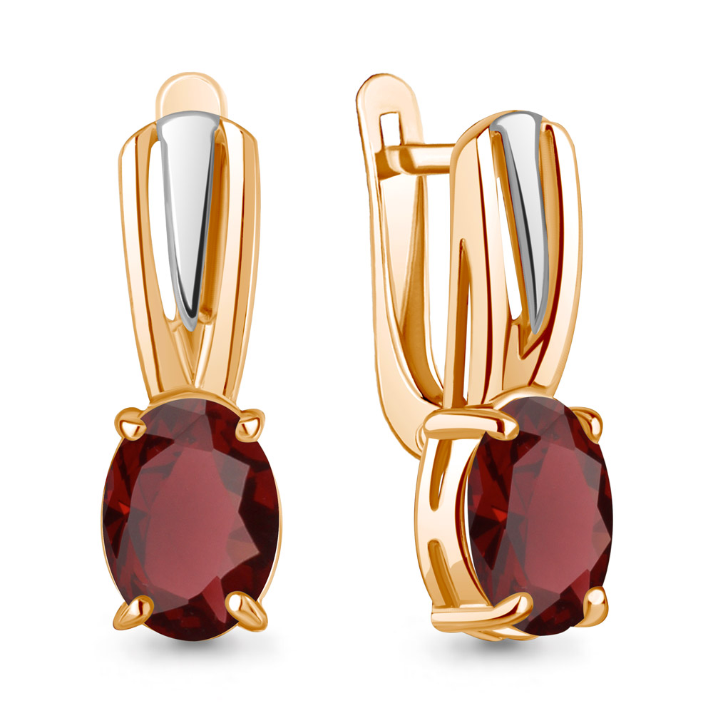 4468803 Серьги из Золота с гранатами