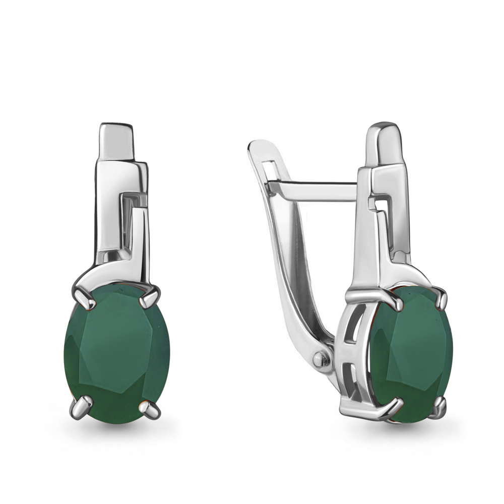 4469409 Серьги из Серебра с агатами