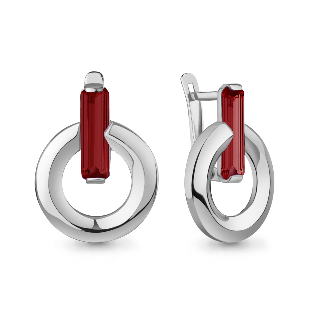 45000285 Серьги из Серебра с наногранатами