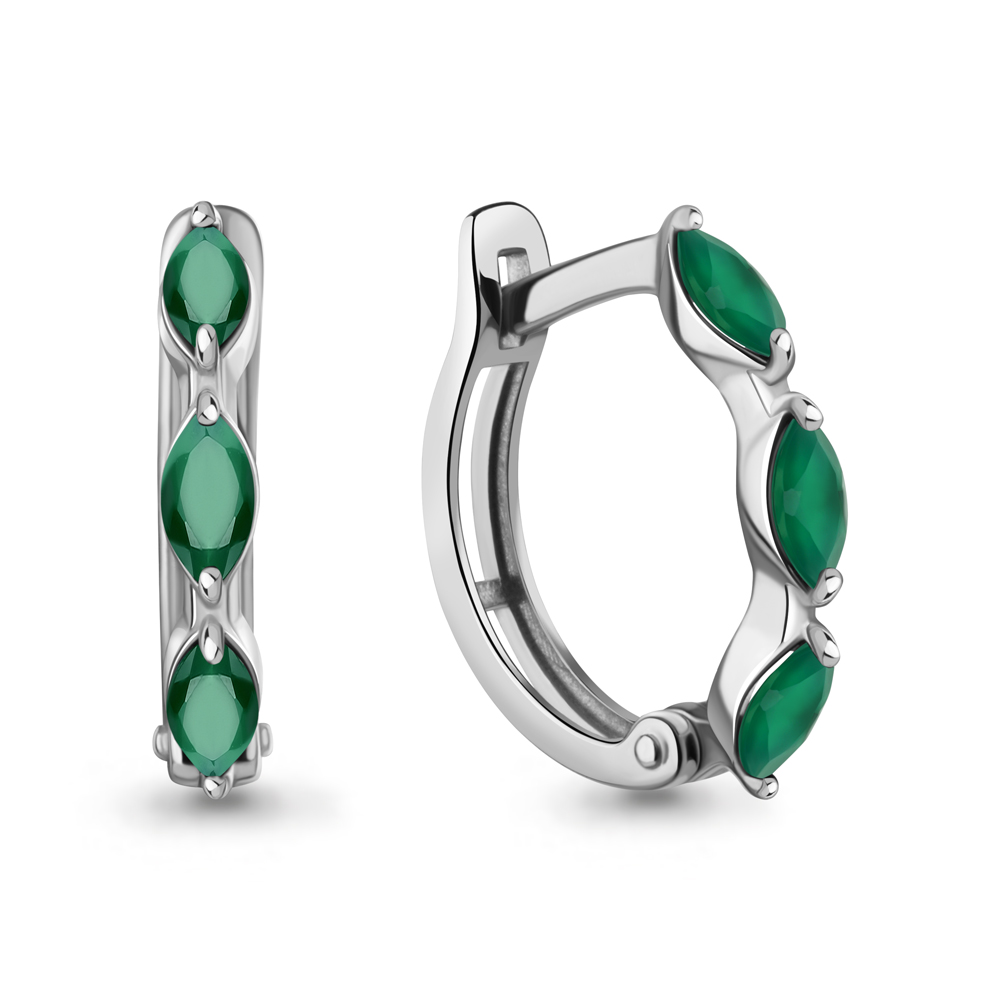 45010809 Серьги из Серебра с агатами