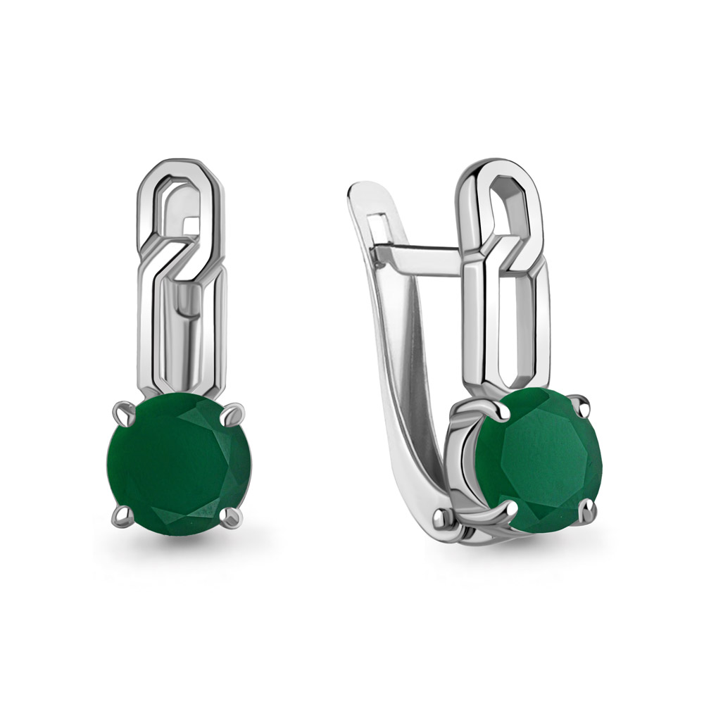 45011709 Серьги из Серебра с агатами