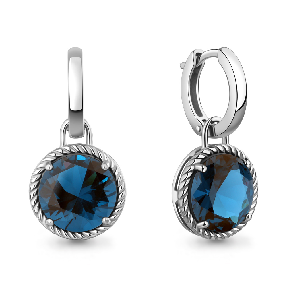 45014793 Серьги из Серебра с нанотопазами лондон