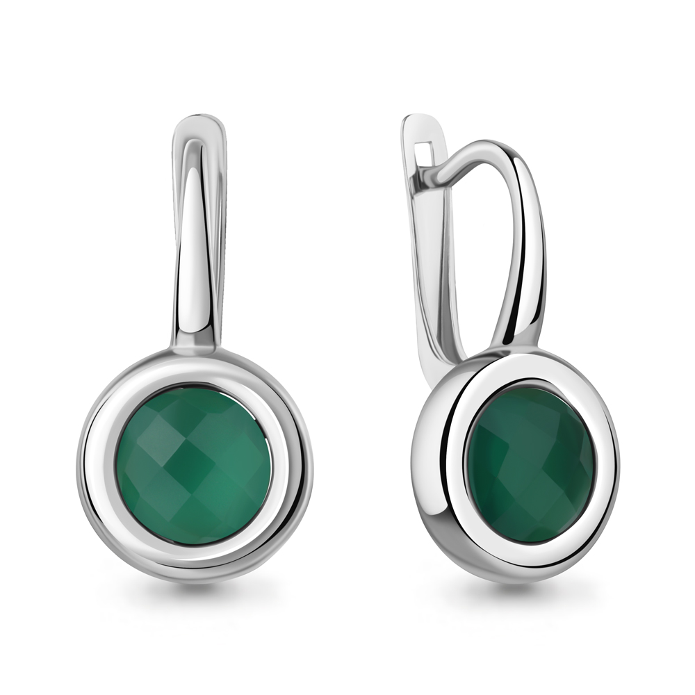 45014809 Серьги из Серебра с агатами